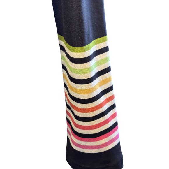 NWT Stylewe Womens Long Colorful Striped Sleeve Dress Bold Collar & Button Detai - Picture 7 of 10